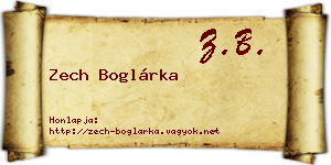 Zech Boglárka névjegykártya